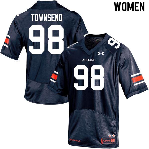 Women #98 Trent Townsend Auburn Tigers College Football Jerseys Sale-Navy